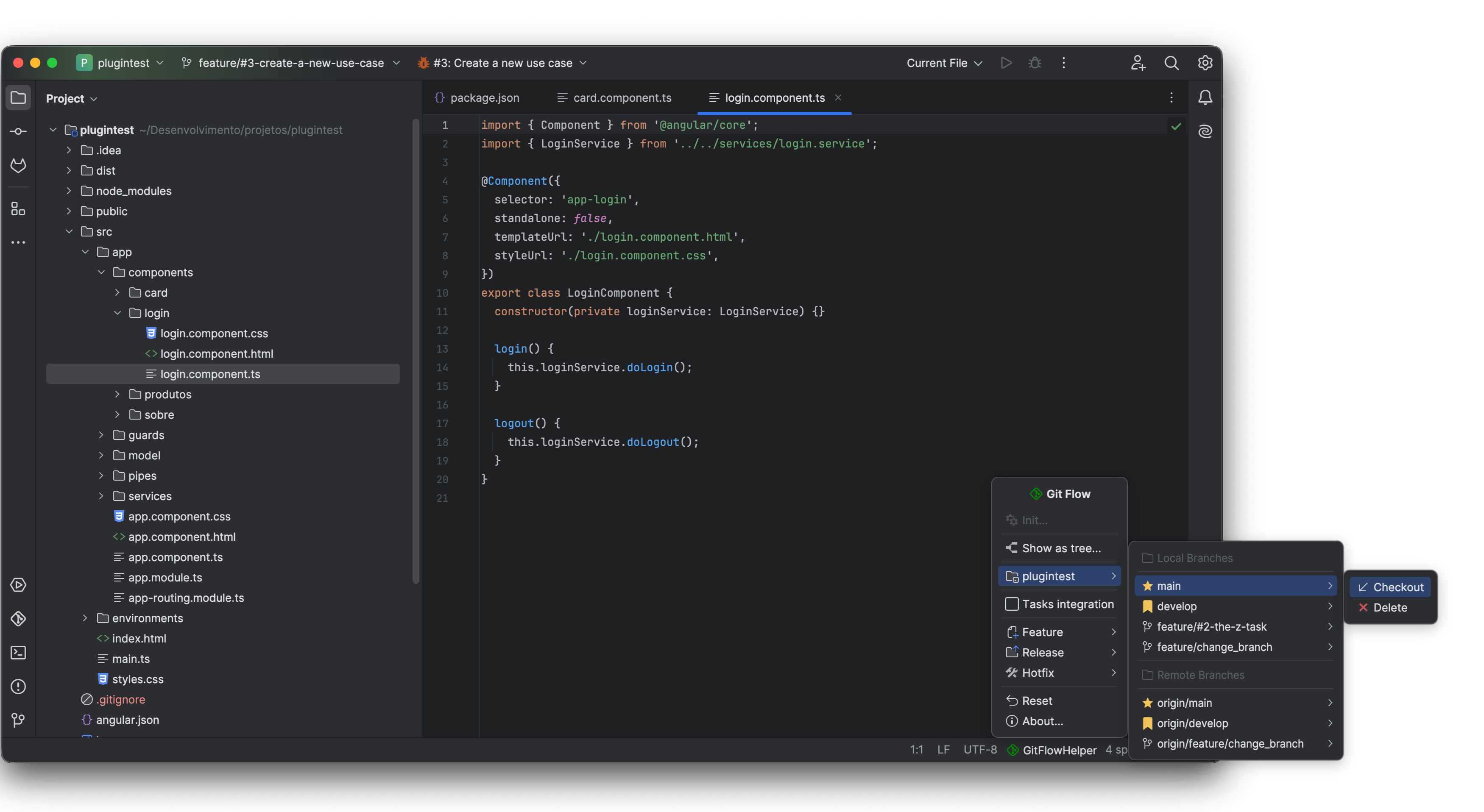 Checkout Dialog